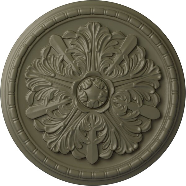 Ekena Millwork Washington Ceiling Medallion (Fits Canopies up to 2 7/8"), 17 1/8"OD x 1 1/2"P, Spartan Stone CM17WASSF - main